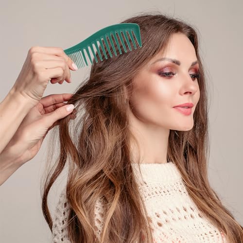 Mozeat Lens 2-Pack 7-Inch Double Tooth Hair Comb for Styling and Grooming