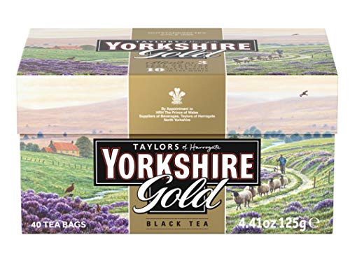 Yorkshire Gold Black Tea Bags - 200 Total Tea Bags (Pack of 5, 40ct)
