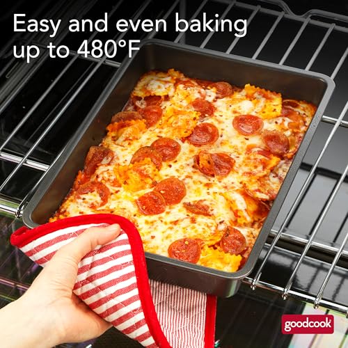 GoodCook PRO Nonstick Oblong Baking Pan, 9x13-Inch, Gray