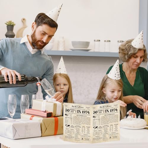 Funny 50th Birthday Card - Back in 1974 for Him or Her