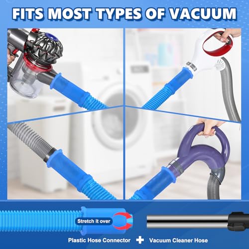 Sealegend 2-Pack Dryer Vent Cleaner Kit, 31.5" Vacuum Attachment (Blue)