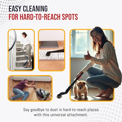 Horse Hair Vacuum Brush Attachment for Hard Floors & Delicate Surfaces - 1-1/4" Compatible
