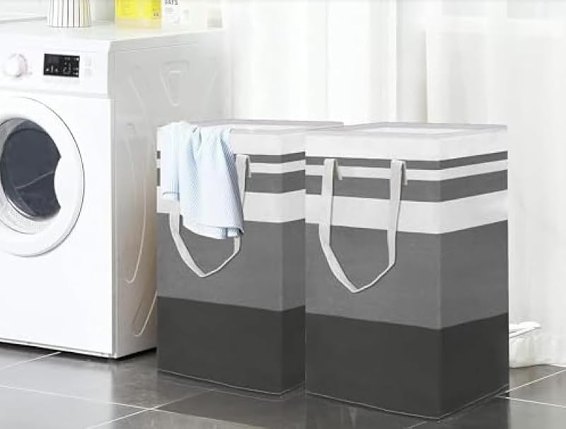 UrbAmerican 2-Pack Large Collapsible Laundry Basket - Waterproof 75L Hamper