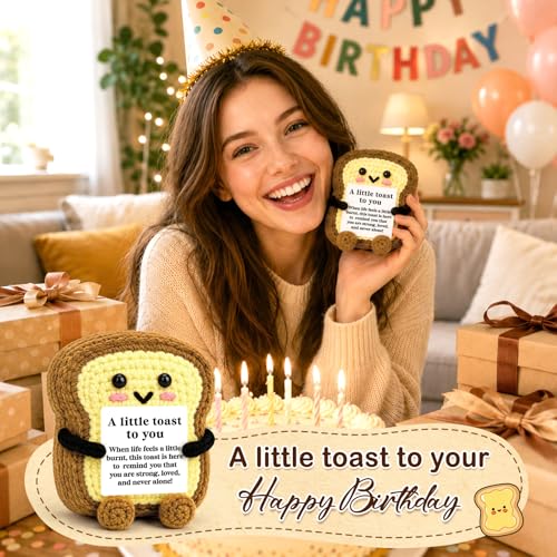 Inspirational Mini Handmade Crochet Toast - A Little Toast to You