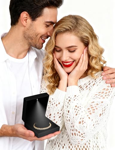 Hatori Velvet Bracelet Box with LED Light – Jewelry Organizer for All Occasions