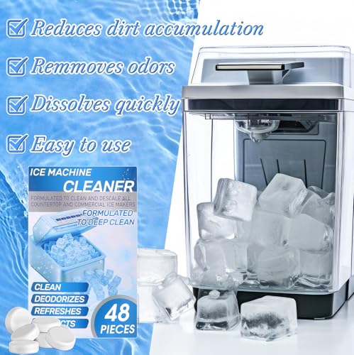 Swiffen Ice Machine Cleaner Tablets - 48 Pack Descaler for Ice Makers