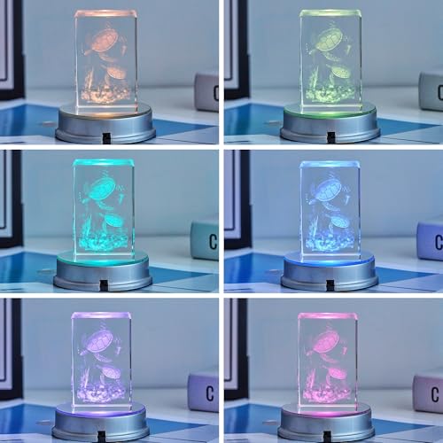 EUSTUMA LED Display Stand for 3D Crystal Art - Color Changing