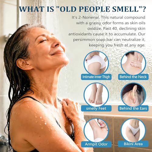 PALFICAB Persimmon Soap Bar for Body Odor Control and Cleansing