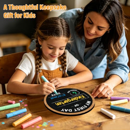 My First Day of School Double-Sided Reusable Sign – Kindergarten & Preschool Photo Prop