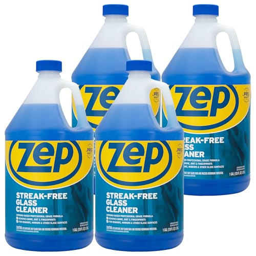 Zep Streak-Free Glass Cleaner - 1 Gallon (Case of 4) ZU1120128