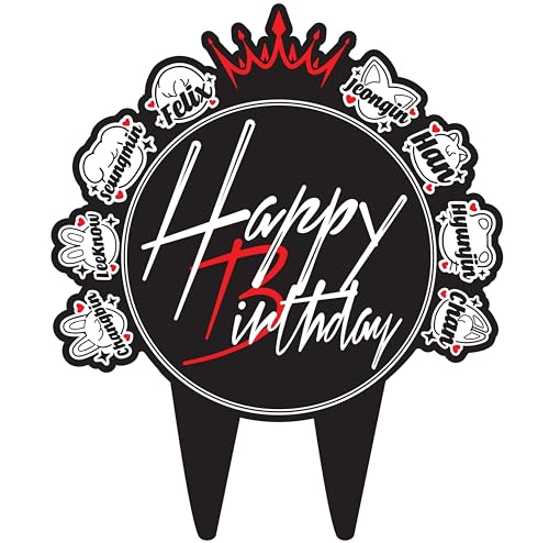 Stray Kids Birthday Cake Topper - Recycled Paper Party Decoration