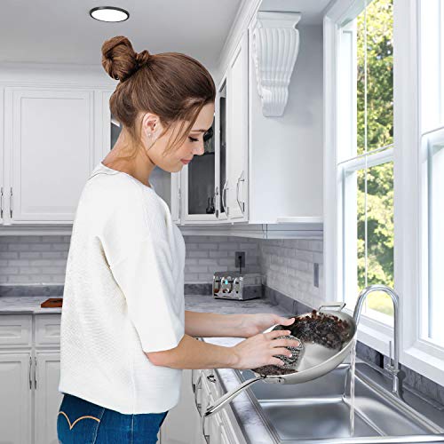 SCRUBIT 6 Pack Stainless Steel Scourer Pads for Heavy Kitchen Cleaning