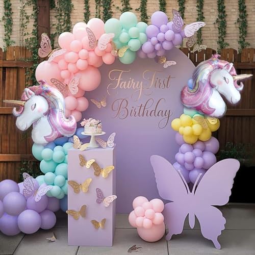 Unicorn Foil Balloons - 2 Pack Large Rainbow Party Decorations