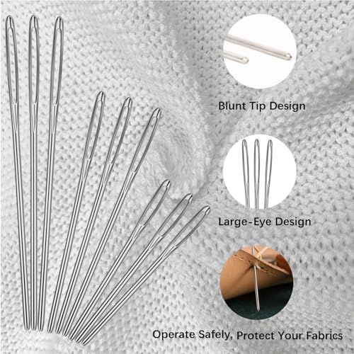 Twisepicks 21-Piece Yarn Needle Set with Storage Box