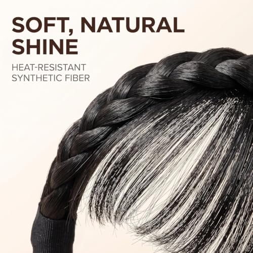 Clip-On Synthetic Hair Bangs Headband Natural Looking Hair Piece