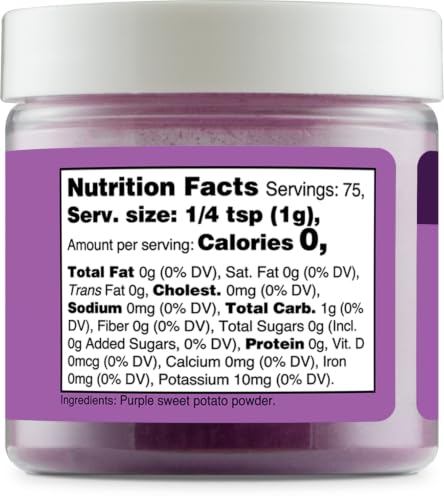 Nutricost Purple Plant-Based Food Coloring, Natural Sweet Potato Powder