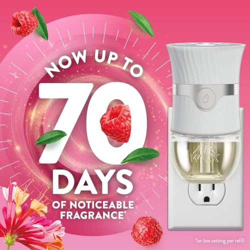 Air Wick Plug-In Scented Oil Refills - Lush Honeysuckle & Raspberry, 6 Count