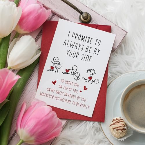 Funny Valentine's Day Card for Couples - 8x5.3 Inch