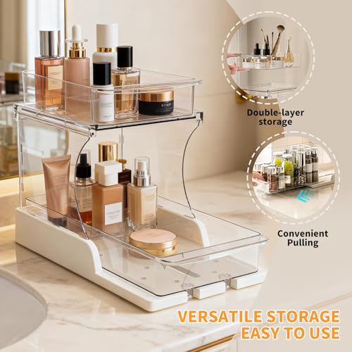 2-Tier Pull-Out Organizer for Kitchen & Bathroom - 1 Pack