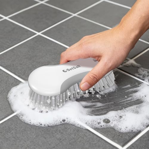 SetSail Heavy Duty Scrub Brush - 2 Pack, Gray Non-Slip Kitchen Brush
