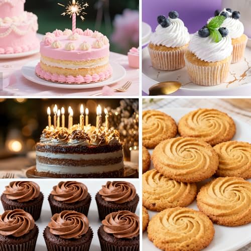 Cobee 4-Piece Large Stainless Steel Cake Decorating Piping Tips Set