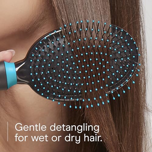 Conair Metal Bristle Cushion Hair Brush for Detangling and Styling