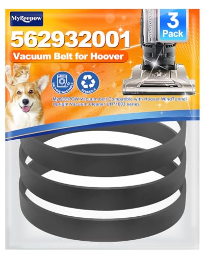 3-Pack Replacement Vacuum Belts for Hoover Elite Rewind Plus (562932001)