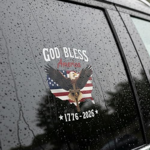 250 USA Anniversary Stickers - Patriotic Car Window Decals