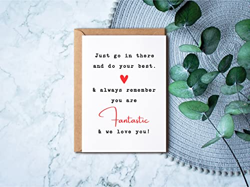 Good Luck Greeting Card - Encouragement Card for Exams and New Job