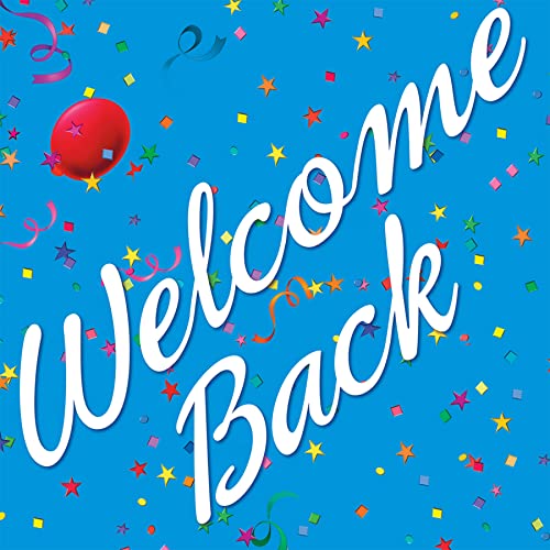 Beistle Welcome Back Door Cover – 30" x 60" Plastic Decoration