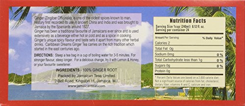 Caribbean Dreams Ginger Tea - 24 Caffeine-Free Herbal Tea Bags