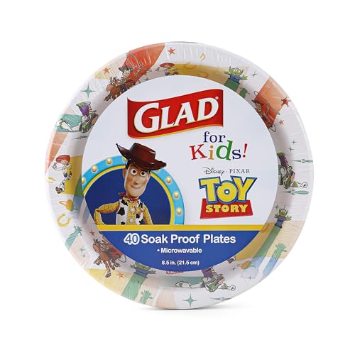 Multicolor Disney Pixar Toy Story Paper Plates 8.5 Inch - Pack of 12, 40 Count