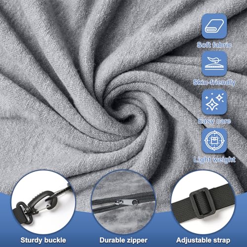 Stuffable Travel Pillow & Storage Bag - Soft Velvet Neck Pillow