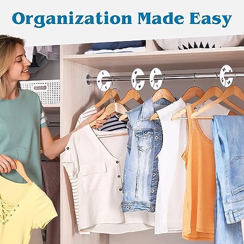ERA Accents 30-Pack White Closet Dividers for Hanging Clothes Organization