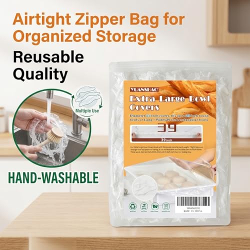 30Pcs Extra Large Elastic Food Covers for Sheet Pans - BPA-Free