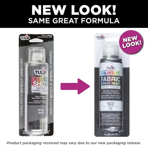 Tulip ColorShot 3oz Fabric Spray Paint - Permanent Gray Matte Finish