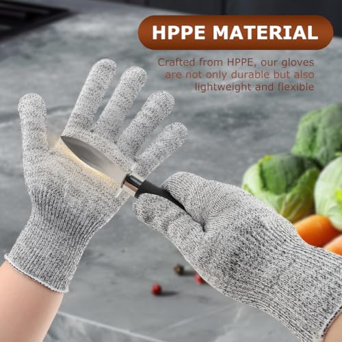 Oyster Shucking Knife Set with Cut-Resistant Gloves - Stainless Steel