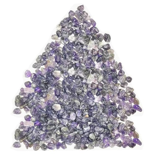 Txelegant Polished Agate Stones 0.45 lb Dreamy Purple Decorative Rocks