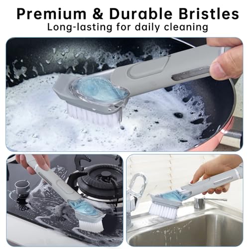 Dish Brush Refills for Scrub Daddy Dish Wand, 2-Pack Replacement Heads