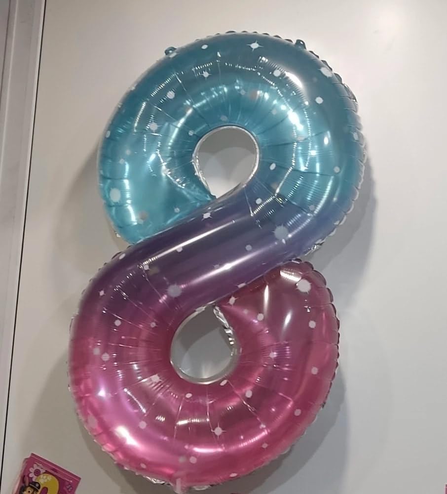 Starry Sky 40-Inch Giant Number 1 Balloon - Perfect First Birthday Decoration for Girls