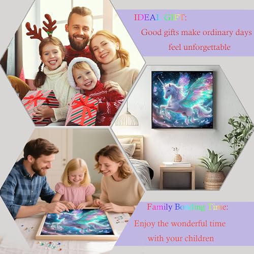 5D Unicorn Diamond Art Kit for Adults - DIY Round Painting