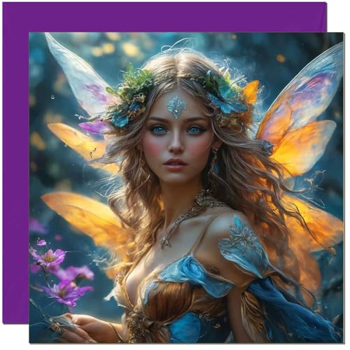Fairy Birthday Card - Premium Quality Pixie Greeting Card 145mm