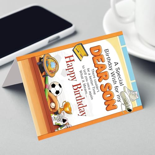 Funny Birthday Card for Son from Mom and Dad Premium Keepsake