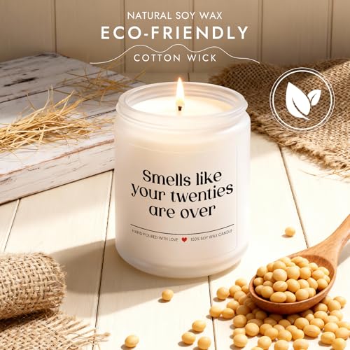 30th Birthday Candle Gift - Funny Lavender Scented 7oz Soy Wax