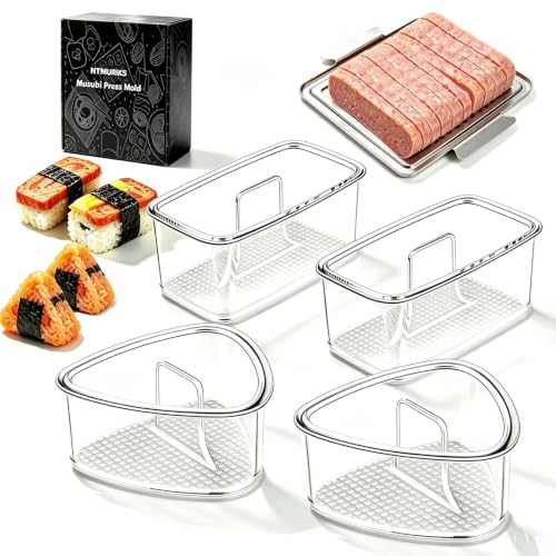 5-Piece Musubi Maker Kit with Press Mold & Rice Molds