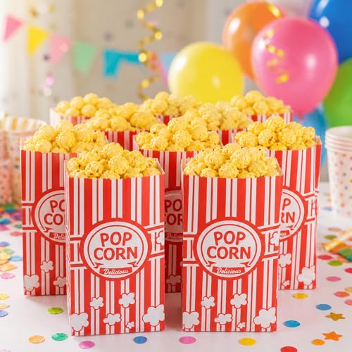 120 Pack 1oz Paper Popcorn Bags for Movie Nights & Snacks
