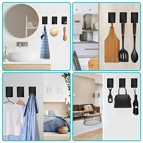 Heavy Duty Self-Adhesive Hooks - Stainless Steel Wall Hooks (4 Pack)