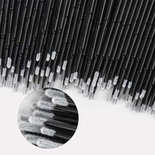 400 Pcs Micro Applicator Brushes for Eyelash Extensions and Makeup