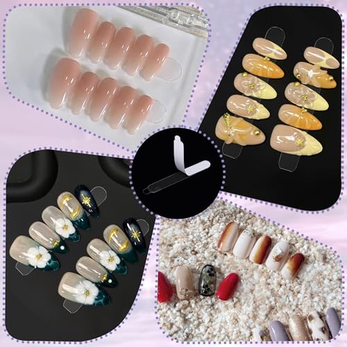 Double Sided Nail Tape Clear Adhesive Strips for Display 140 Pcs