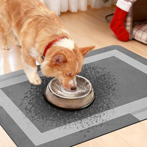 ACCUMTEK Non-Slip Ultra-Thin Bath Mat 1'8" x 4'11" - Quick Dry Grey